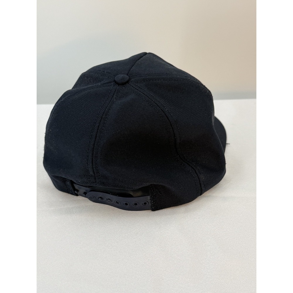 Vintage USS Finback SSN 670 Submarine Snapback Hat Eagle Crest USA Black Navy - Picture 3 of 7